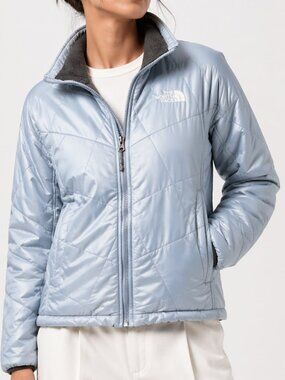 NORTH FACE Quilted Puffer Jacket Coat Light Blue Small